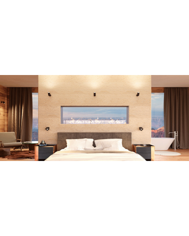 Foco cilindro de pared y techo 10cm acabado negro LED 15W Aluminio basculante 90º 4000K 1321 Lm. 40º