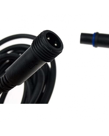 1.5m power cable with black converter for 13mm LED wire flexilights