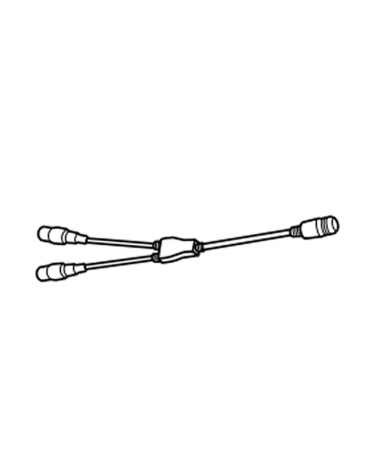 Flexible light tube connector 13mm "Y" shape