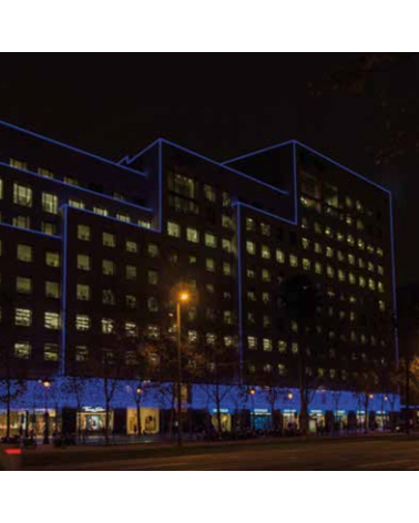 Bobina 45m hilo LED colores tubo transparente 1620 leds IP65 230V