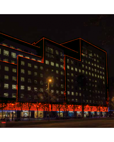 Bobina 45m hilo LED colores tubo transparente 1620 leds IP65 230V