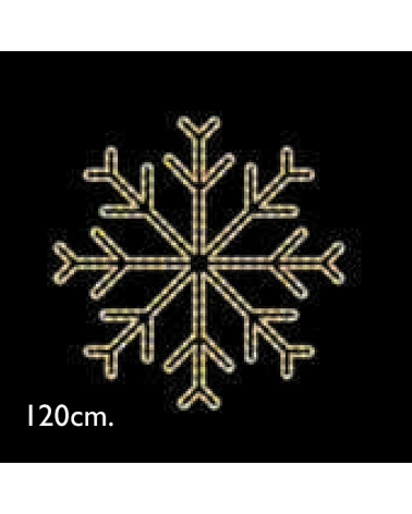 Copo de nieve estrella LED 120cms IP65 33W 230V