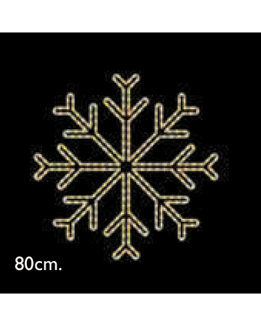 Copo de nieve estrella LED 80cms IP65 33W 230V