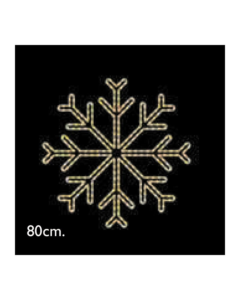 Snowflake star LED 80cms IP65 33W 230V