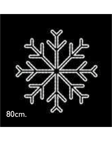 Copo de nieve estrella LED 80cms IP65 33W 230V