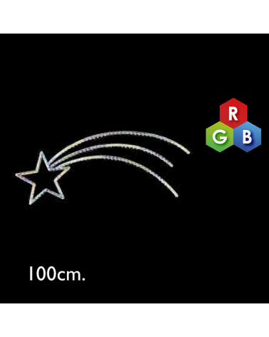 Estrella de oriente 1 metro multicolor cometa LED IP65 230V 63W
