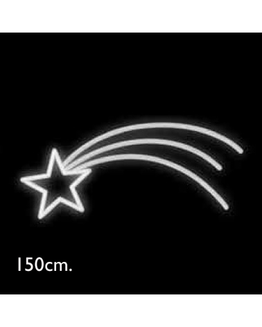 Christmas star 1.5 meters double neon LED kite IP65 230V 21W 90W