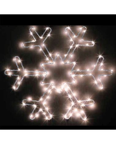 LED star snowflake 39.5cms Indoor 1W 230V