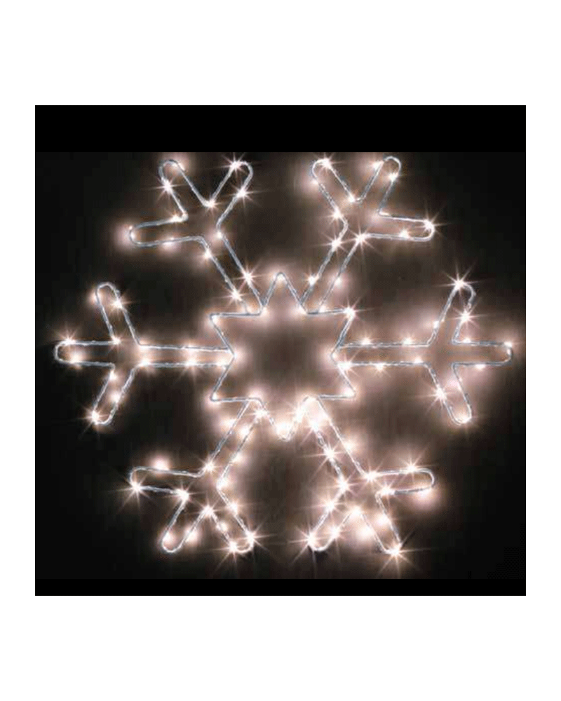 Copo de nieve estrella LED 39,5cms Interior 1W 230V