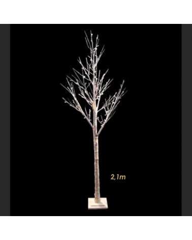 LED birch tree 2.1 meters with 90 warm LEDs 24V