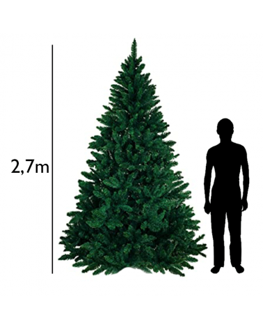 Arbol de Navidad gigante verde de 2,7 metros