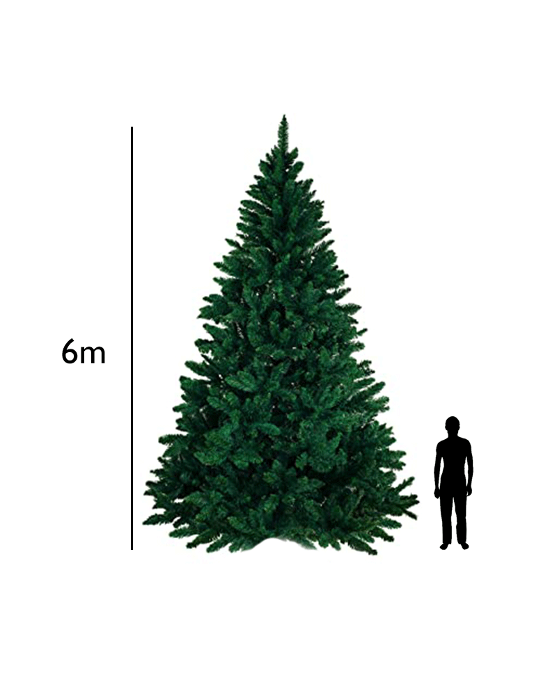 Arbol de Navidad gigante verde de 6 metros