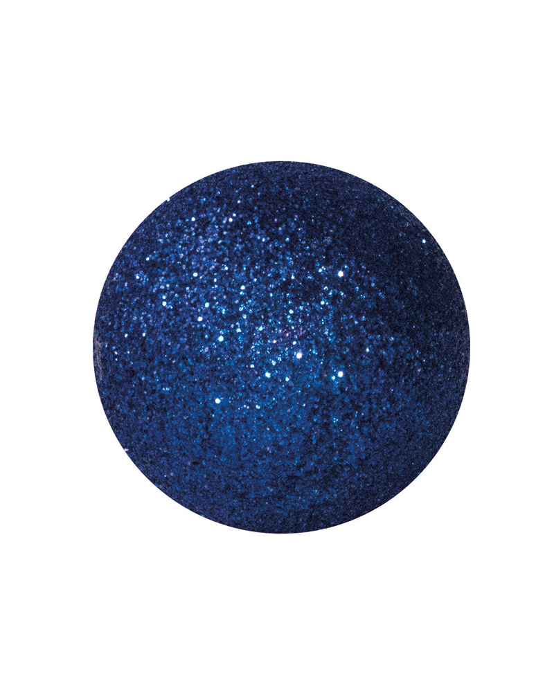 Blue Christmas ball with glitter glitter