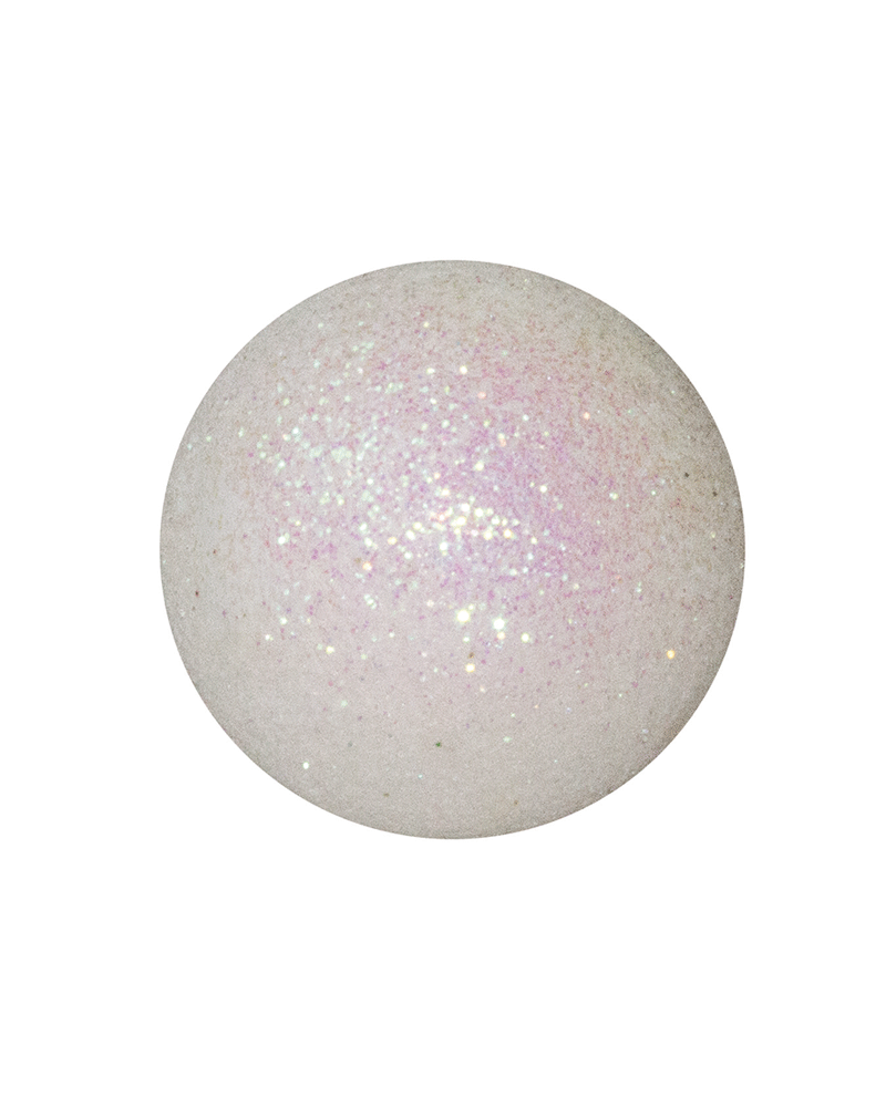 White Christmas ball with glitter