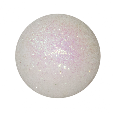 White Christmas ball with glitter