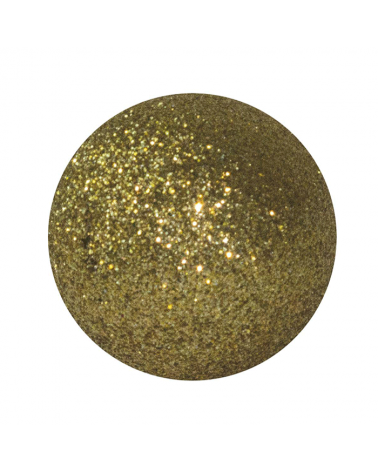 Gold glitter Christmas 7cm ball