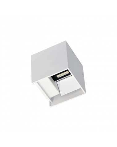 White outdoor wall Light on top and bottom LED 6.8W Aluminum 3000k. 530lm. 10cm