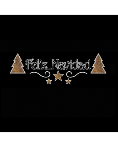 FELIZ NAVIDAD sign with fir trees 4.28 meters cool white LEDs IP65 132W