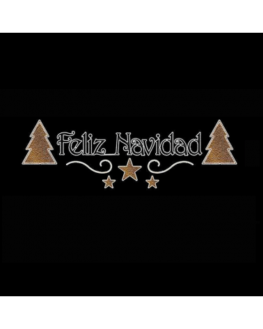 Happy Christmas Sign with 4.28 meters LED cold white fir trees IP65 132W