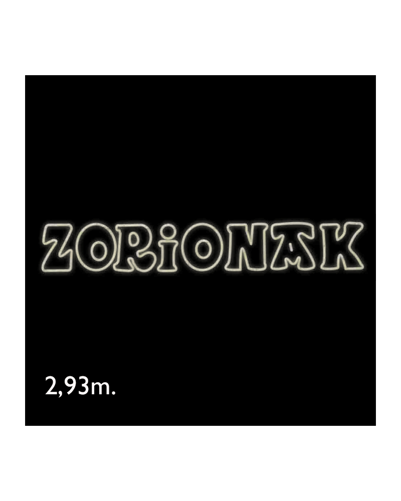 Zorionak double neon sign of 2.93 meters LEDs IP65 270W