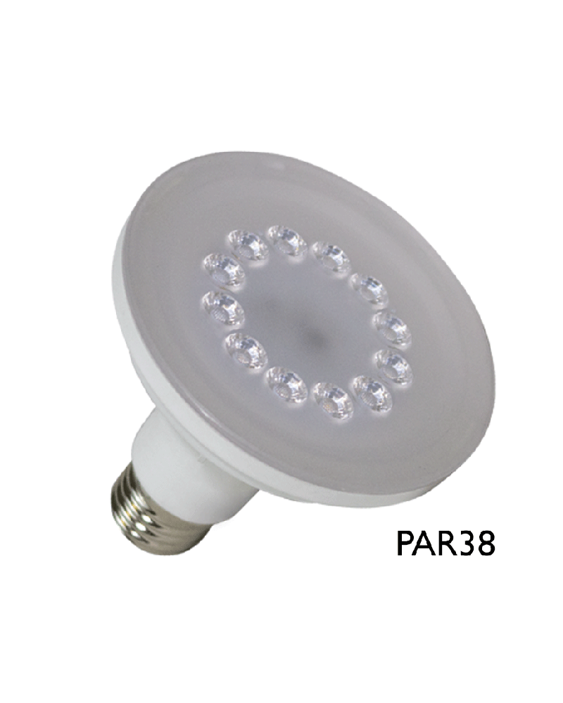 LED reflector120mm bulb. PAR38 LED 14W 3000K E27 230V
