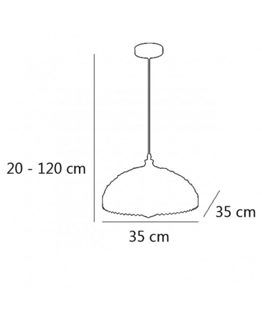 Ceiling lamp 32cm. white with embedded acrylic lenses 60W E-27