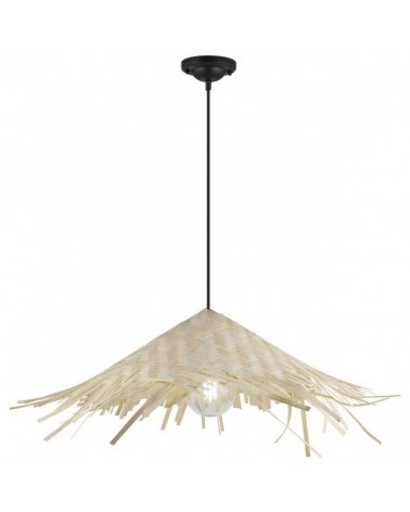 Lámpara de techo 60cm tipo sombrilla en bambú  60W E27