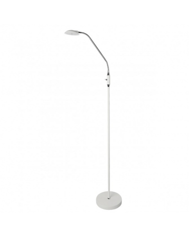 Floor lamp 165 cm. With adjustable spotlight finished in white LED 5W 4000K 500LM