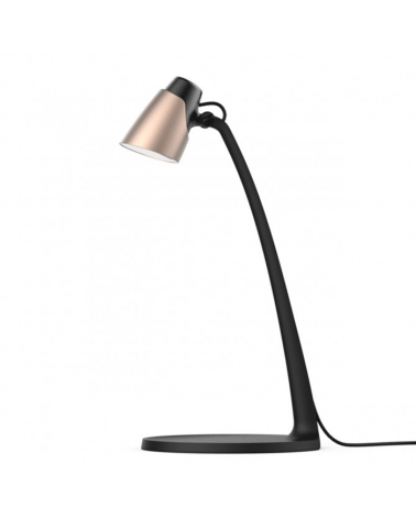 Desk lamp in acrylic black and champagne finish led 6W 4000K 600Lm 40cm