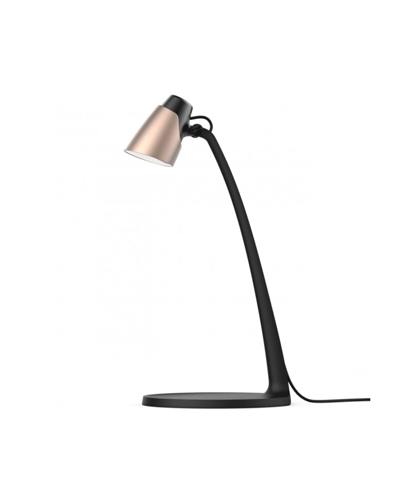 Flexo sobremesa 40cm en acrílico acabado y champán led 6W 4000K 600Lm