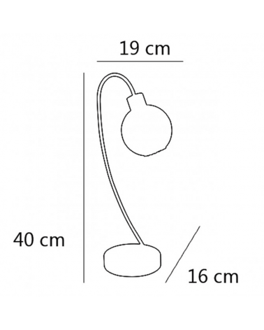 Intertwined focus table lamp leather finish with glass shade with interior linear decoration 1 X 40W G-9