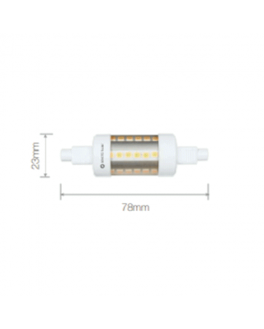 Lineal tubular IP44 78 mm. LED 5W R7S 360º 4.000K 574 Lm.