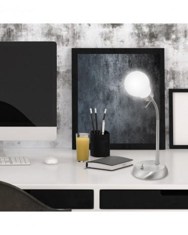 Desk lamp 34cm with flexible arm light bulb shade 1 X 40W G-9