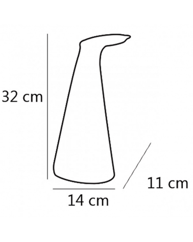 Conical design acrylic table lamp with 5W 500LM 4000K LED 32cm