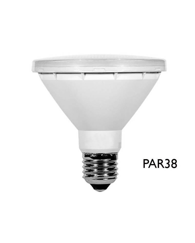 LED reflector Bulb 122 mm. PAR 38 LED IP65 15W E27 30º 3000 K 1100 Lm.