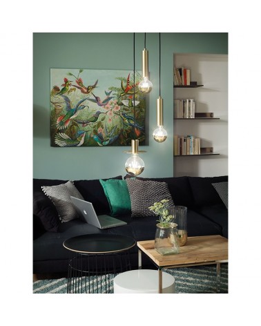 Globe bulb 125 mm. Dome Mirror Gold LED filaments Dimmable E27 6W 2700K 520Lm