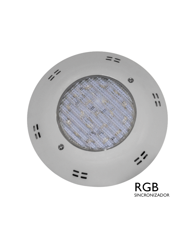 IP68 LED submersible surface luminaire 22W RGB synchronizer 12VAC