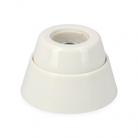 Porcelain straight surface lamp holder E27
