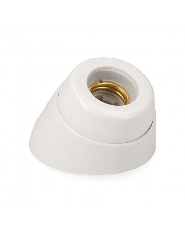 E27 Porcelain Curved Surface Lampholder