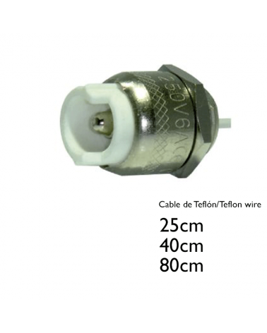 R7s socket with teflon cable