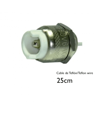 R7s socket with teflon cable