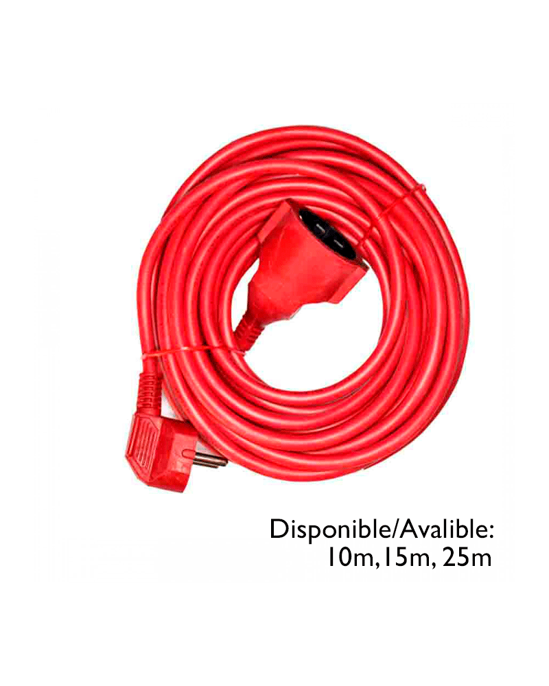 Red flexible plug extension hose extension 3x1.5mm2
