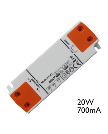 Driver LED 20W 700mA para conectar leds en serie
