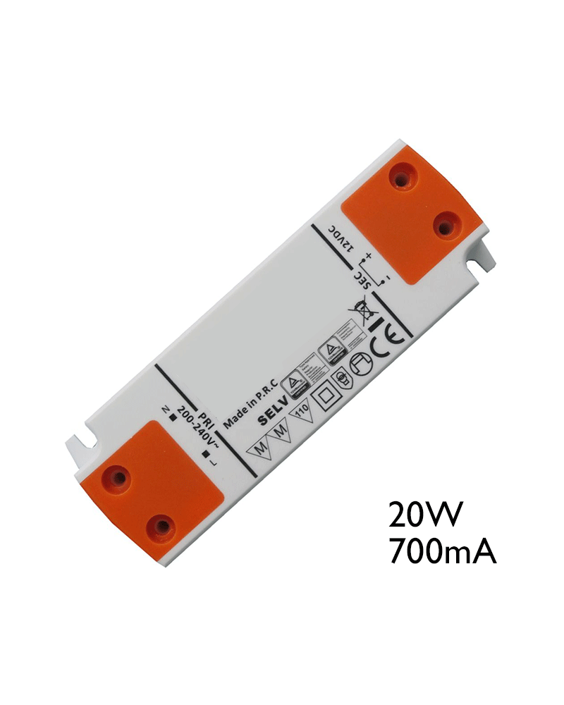 Driver LED 20W 700mA para conectar leds en serie