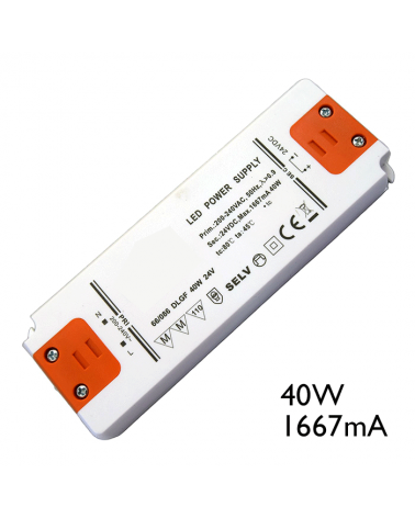 Driver LED de corriente constante 40W 1667mA para conexión de LEDs