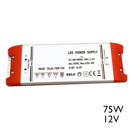 75W 12V LED driver for parallel LED connection