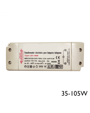 Transformador regulable 35-105W