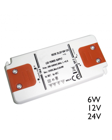 LED driver 6W 12V or 24V for connection of LEDs in parallel