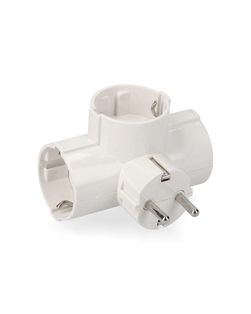 Triple plug 3 side outlets T/TL 16A 250V