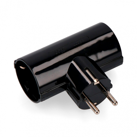 Double socket plug with bakelite T/TL 16A 250V